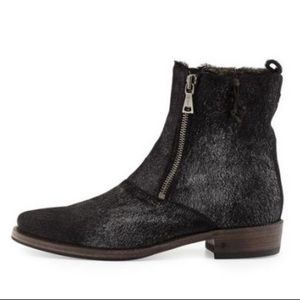 John Varvatos Mens Pony Hair Boots